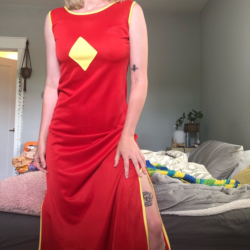 Vintage Red Maxi Dress